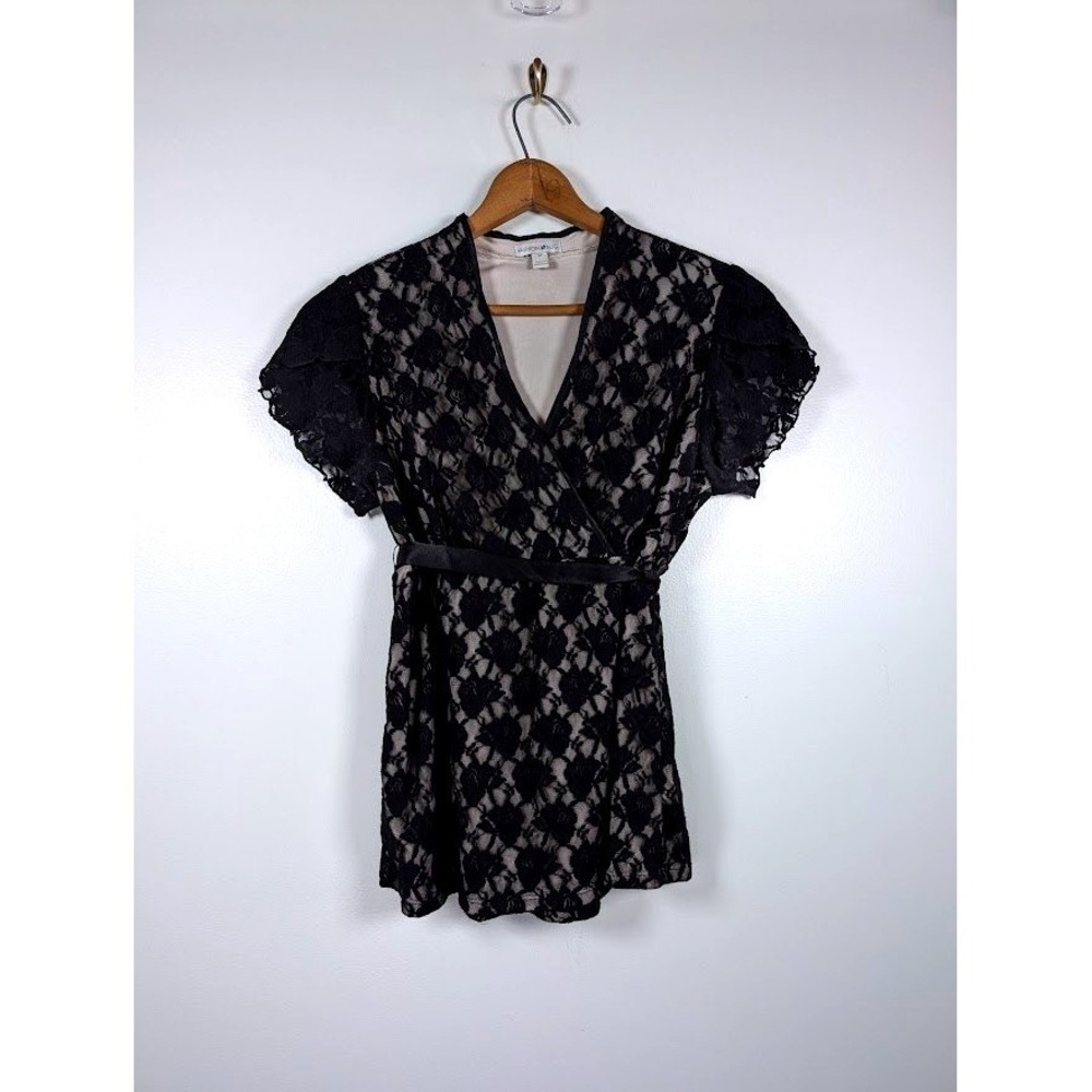 Vintage Y2K Dainty Lace Babydoll Top‎ Medium Goth Romantic Whimsigoth Coquette